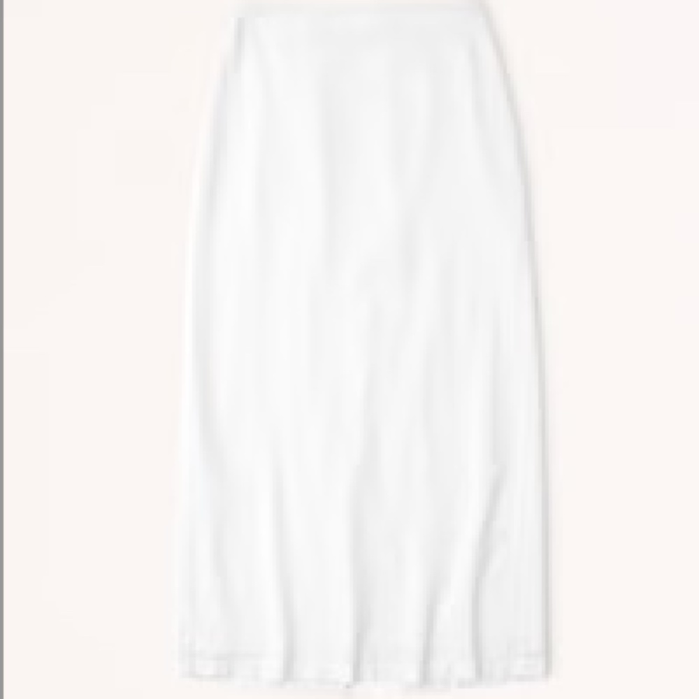 Abercrombie Linen-Blend Column Skirt